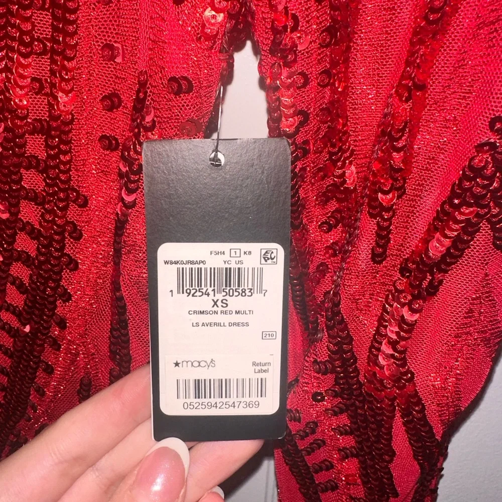 Red Mini Dress - Picture 4 of 7